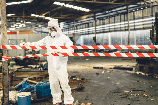 Professional Biohazard technician working in Tilton, NH